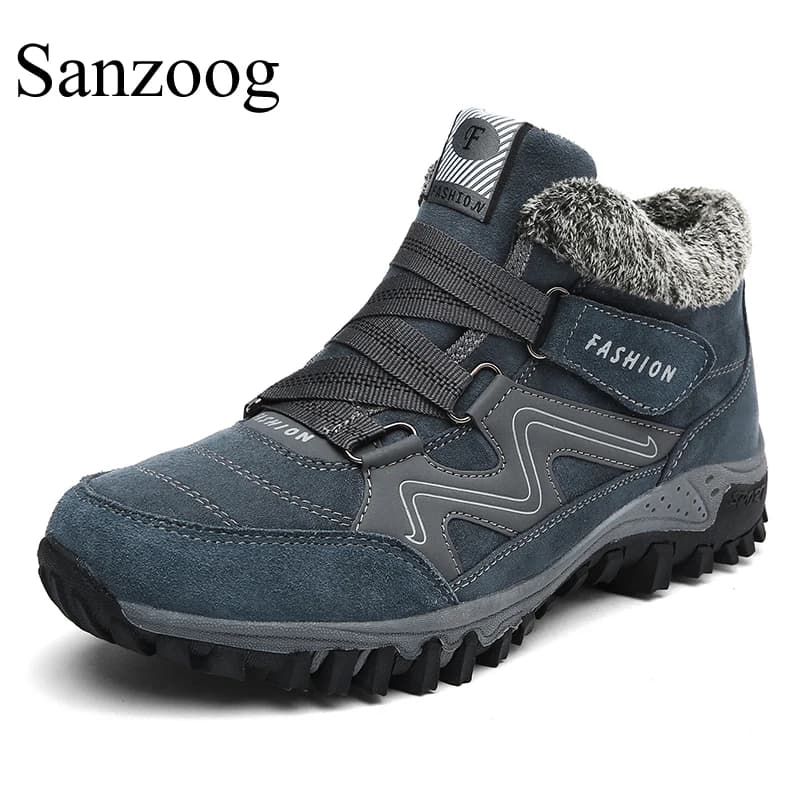 Scarpe da trekking invernali alla caviglia Uomo Donna Coppie Stivali da montagna da trekking all'aperto Schneeschuhe Wandern Plus Big Size 49 50 51 52 53 54