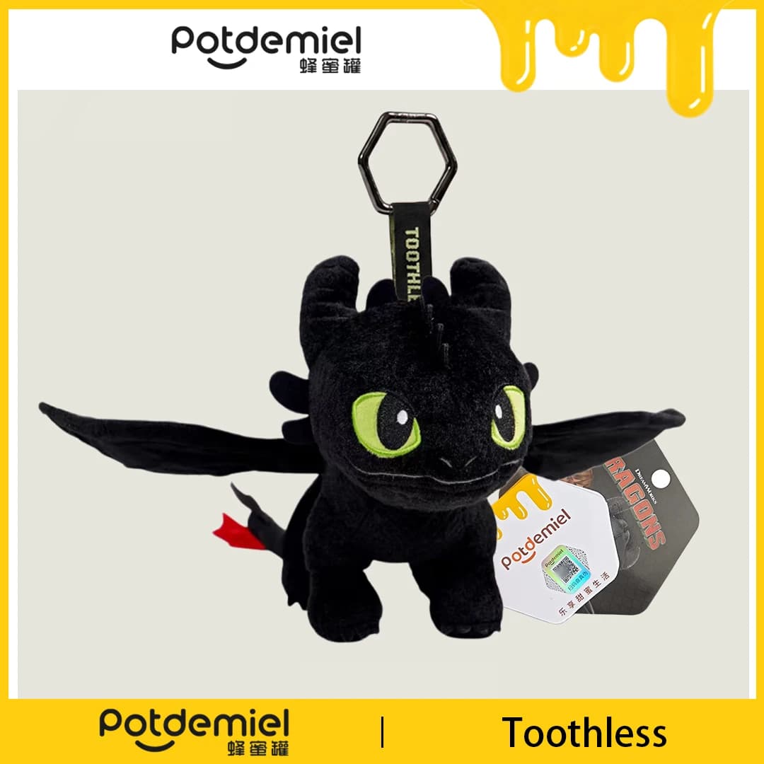 Potdemiel How to Train Your Dragon Toothless Plush Bag Pendant Stuffed Doll Toy Charm Backpack Ornament Keyring Gift Kids Adults