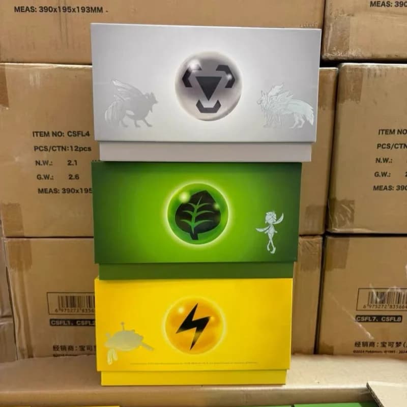 Hot Sale Original Pokémon Trading Cards PTCG Thunder Grass Radiant Energy gift box Collection card Birthday Gift Chinese Version
