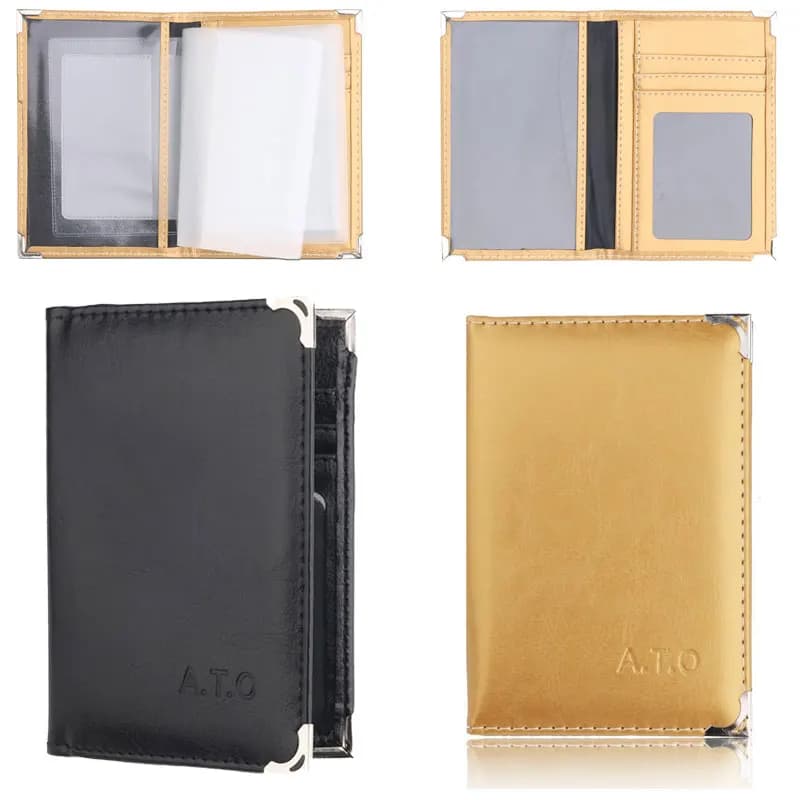 Custodia per paspoort Custodia in pelle PU Documenti di guida per auto Porta carte di credito aziendale Borsa Porta passaporto da viaggio Borsa per patente di guida