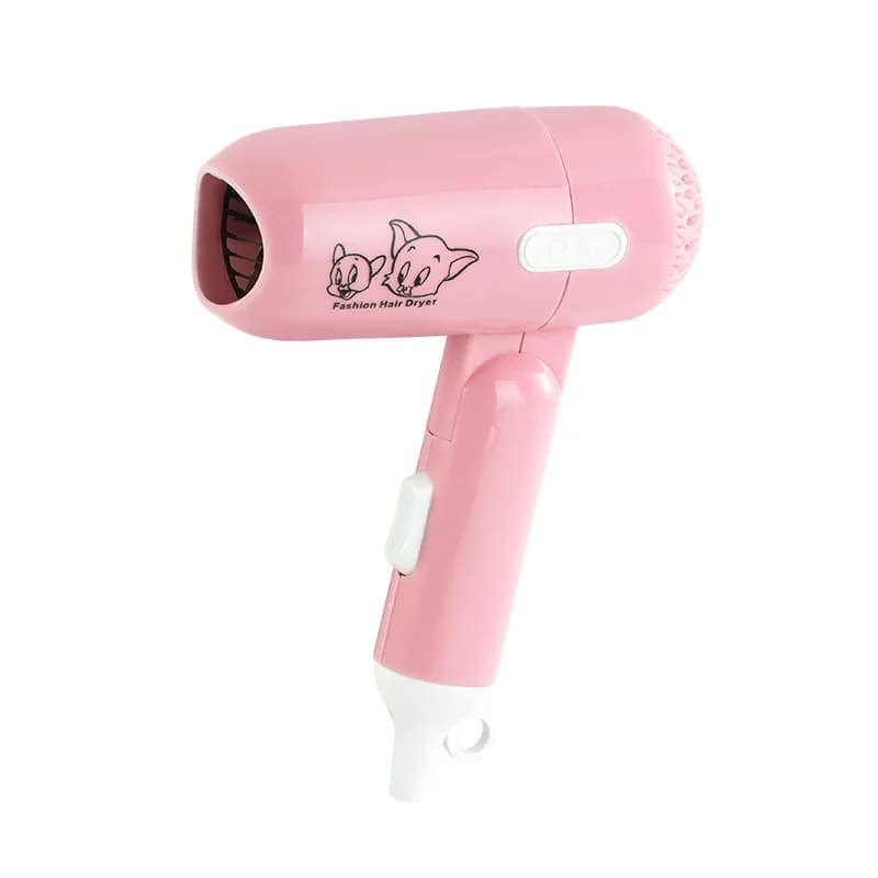 Asciugacapelli pieghevole per bambini, potenza 450 W, elevato volume d'aria, asciugatura rapida, dormitorio per studenti, comodo per l'uso domestico e in viaggio
