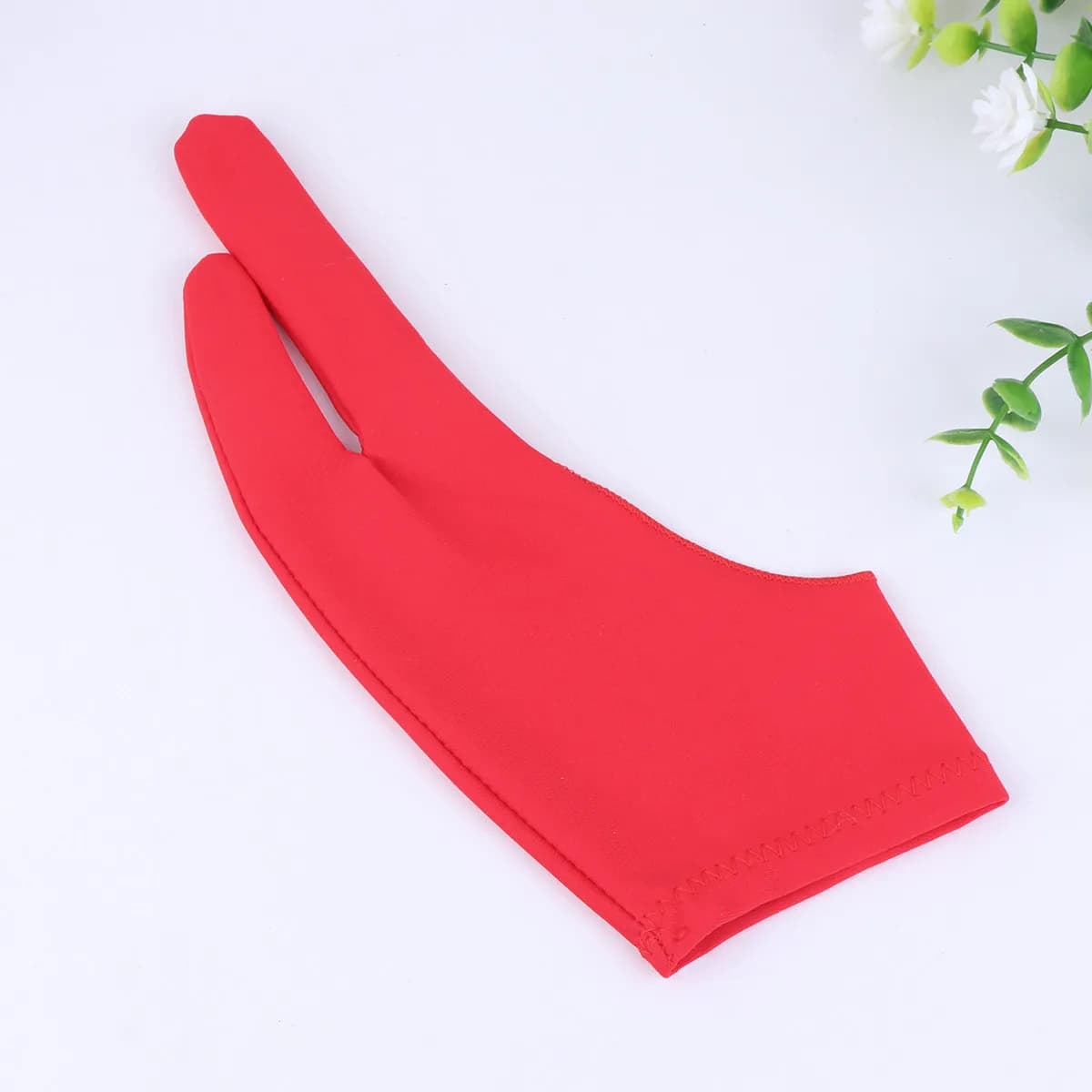 Guanto da disegno da 2 pezzi per artisti dello schiacciameccanico, sottile e confortevole, in spandex, riduce l'affaticamento delle mani, ideale per la pittura su tablet