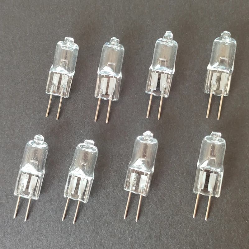 2PCS 10PCS Lampada per microscopio Illuminazione Lampada alogena Bubble G4 6V 5W 10W 15W 20W 25W 30W Lampadine Lampade alogene