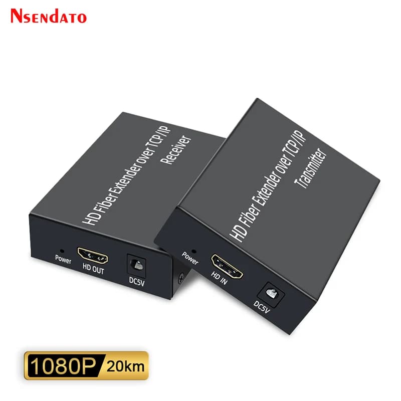 Extender HDMI in Fiber 3Km 20Km, HDMI 1080P Transmitter on Fiber with SC Connector for PC