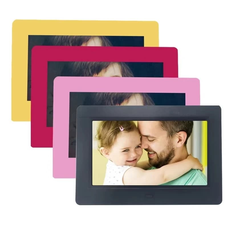 7 Inch Rechargeable Battery Operated Hd Lcd Electronic Digital Photo/picture Frame/album Acrylic Lcd Screen