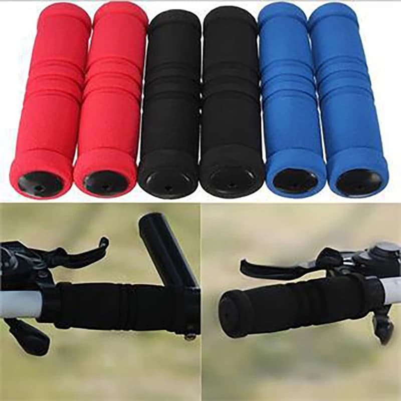 Bicycle Foam Handlebar Knobs Colorful Handlebar Knobs Sponge Knobs Handlebar Knobs for handlebar in memory with caps Foam Handlebar Knobs