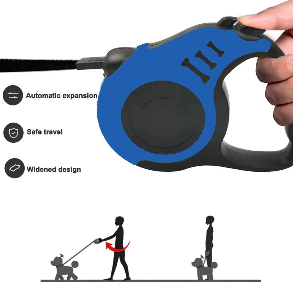 3m Dog Leash Durable Leash Automatic Retractable Nylon Cat Lead Extension Puppy Walking Running Lead Roulette For Dogs Pet Leash