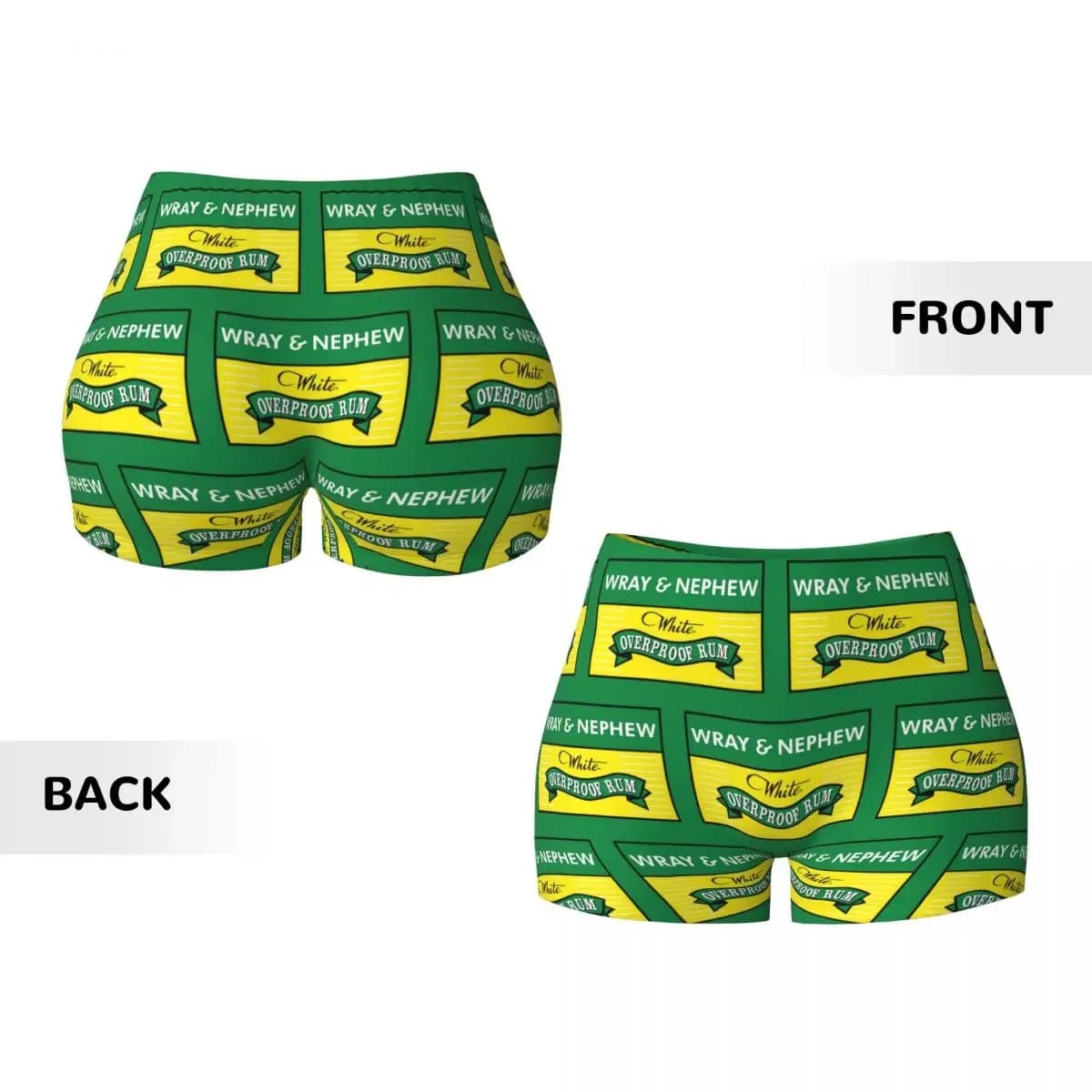 Custom Wray And Nephew Yoga Shorts Women Gym Workout Running Athletic Volleyball Biker Shorts