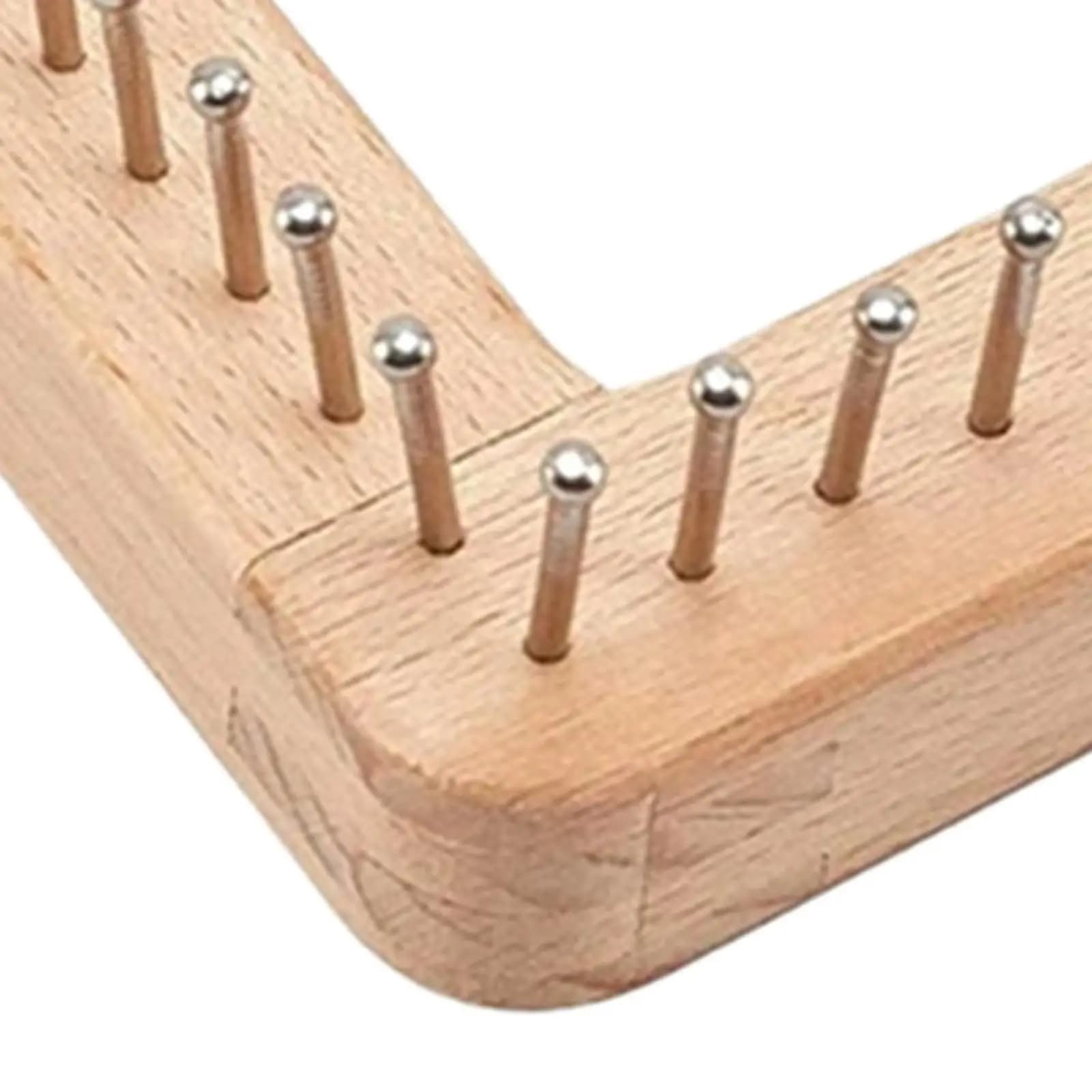 Wood Knitting Loom Board Square Pegs Needlework Tool Weaving Kit for Beginners DIY Craft Crochet Accessories for Home Sewing