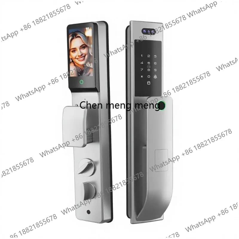 Serratura elettronica intelligente per casa, impermeabile, con impronta digitale, password, riconoscimento facciale