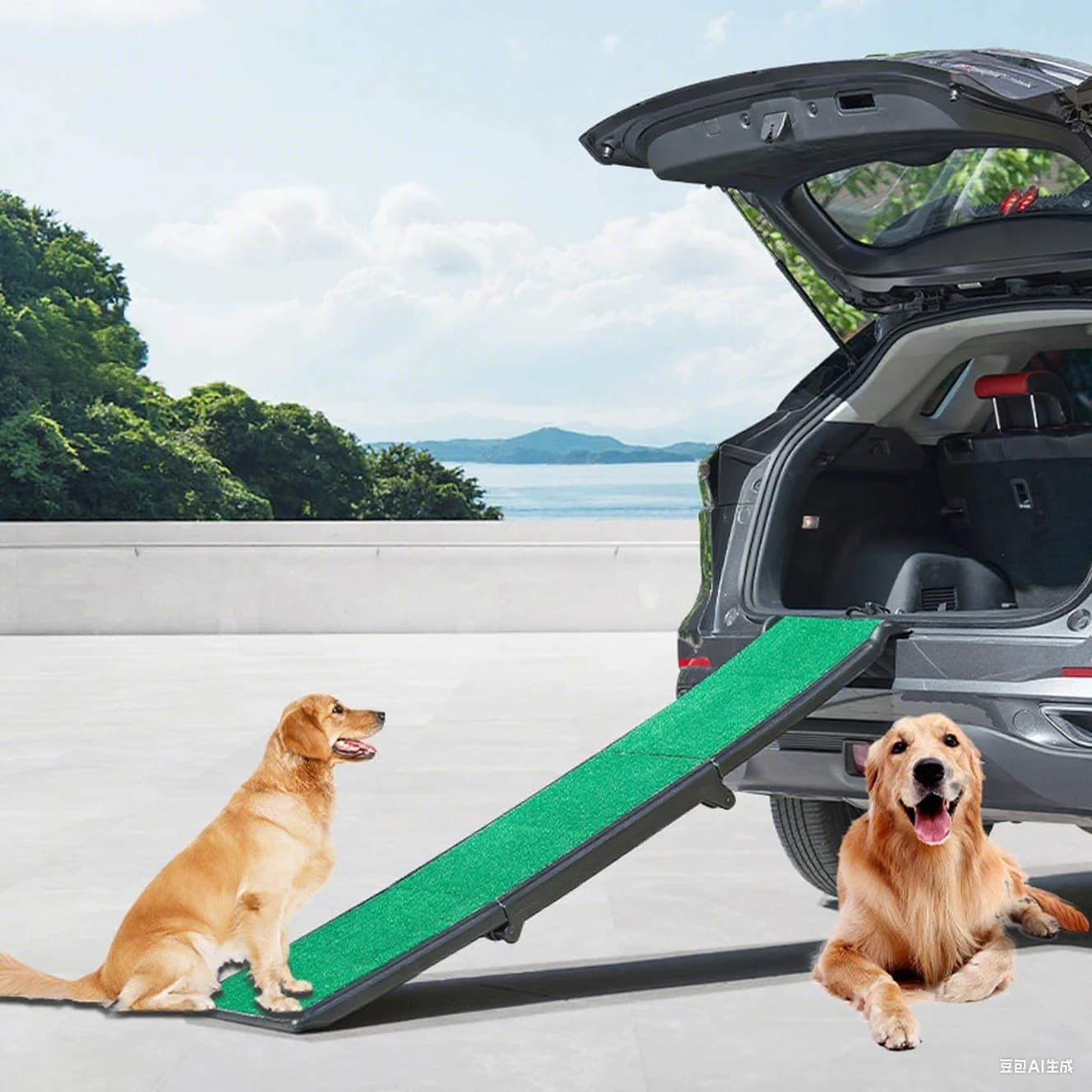 Scale di plastica per animali domestici di vendita caldo Scale per auto Scale Letti per cani Rampe Rampe per cani leggere portatili pieghevoli durevoli