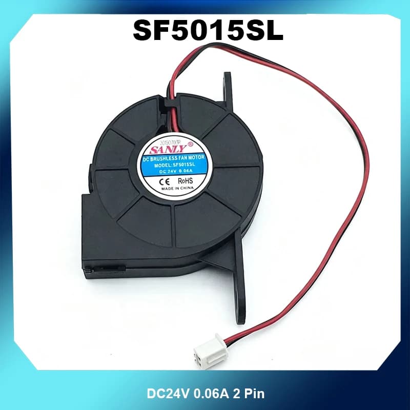 5015 Turbo Blower Fan With Bracket SF5015SL DC24V 0.06A 2 Pin 50x50x15mm Cooling Fan For Humidifier