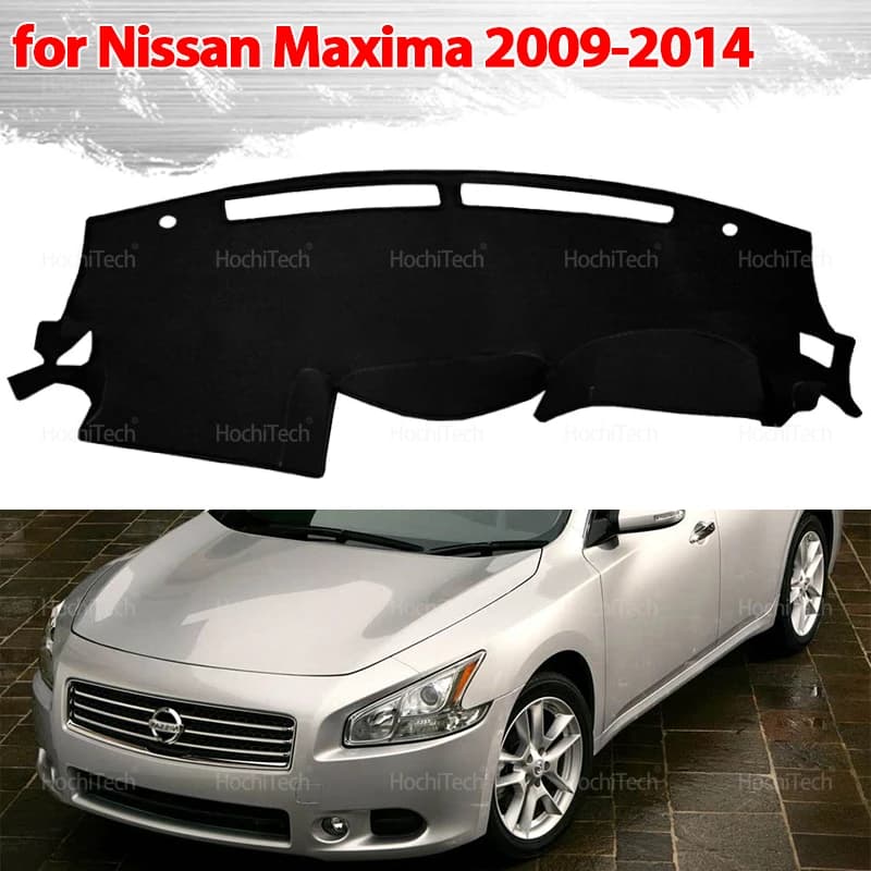 Auto Cruscotto Copertura Dash Zerbino per Nissan Maxima 2009-2014 Pad Parasole Cuscino Parasole Antiscivolo Anti-UV Accessori
