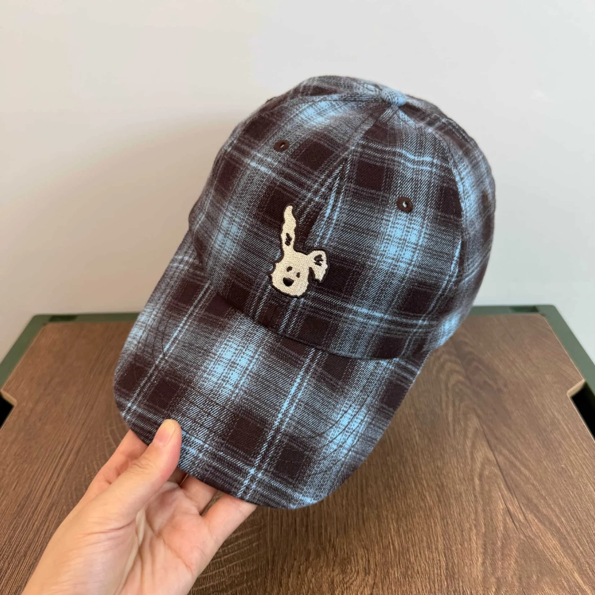 Ladies' Visors Korean Preppy Style Cute Puppy Embroidery Kawaii VerstaileBig Brim Sun Protection Hats For Girl Baseball Caps