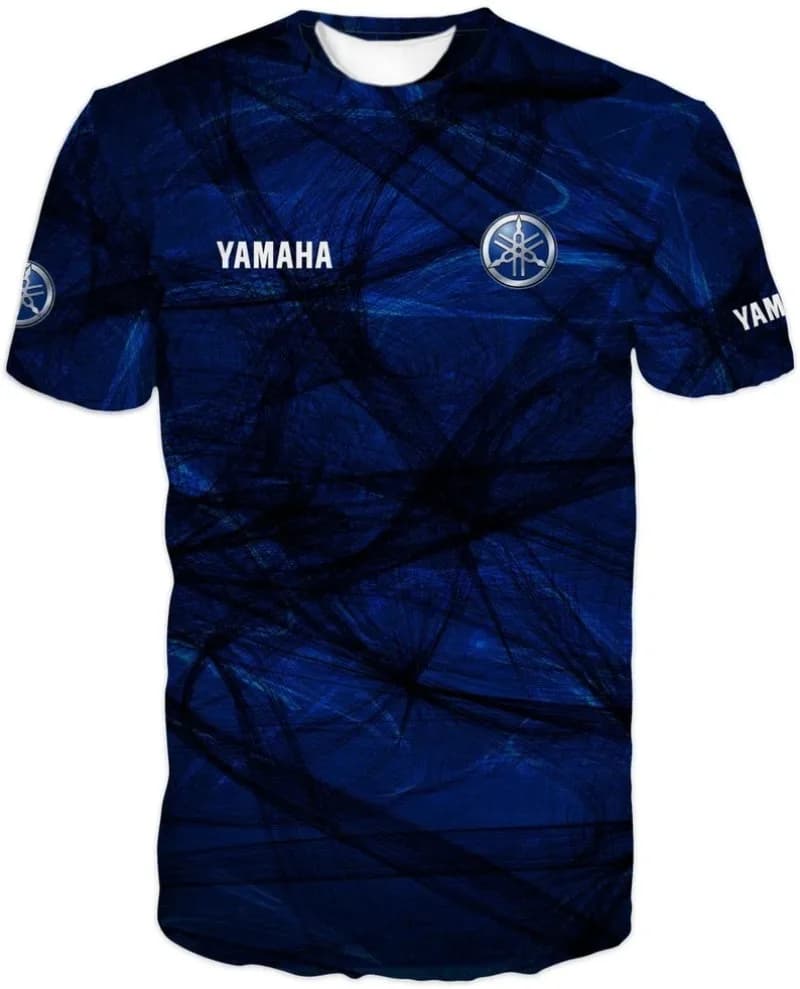 Summer Hot Selling Yamaha Dark Blue Trendy Short Sleeved Men and Women Fashionable Casual Motorcycle Riding Sportswear for 2026