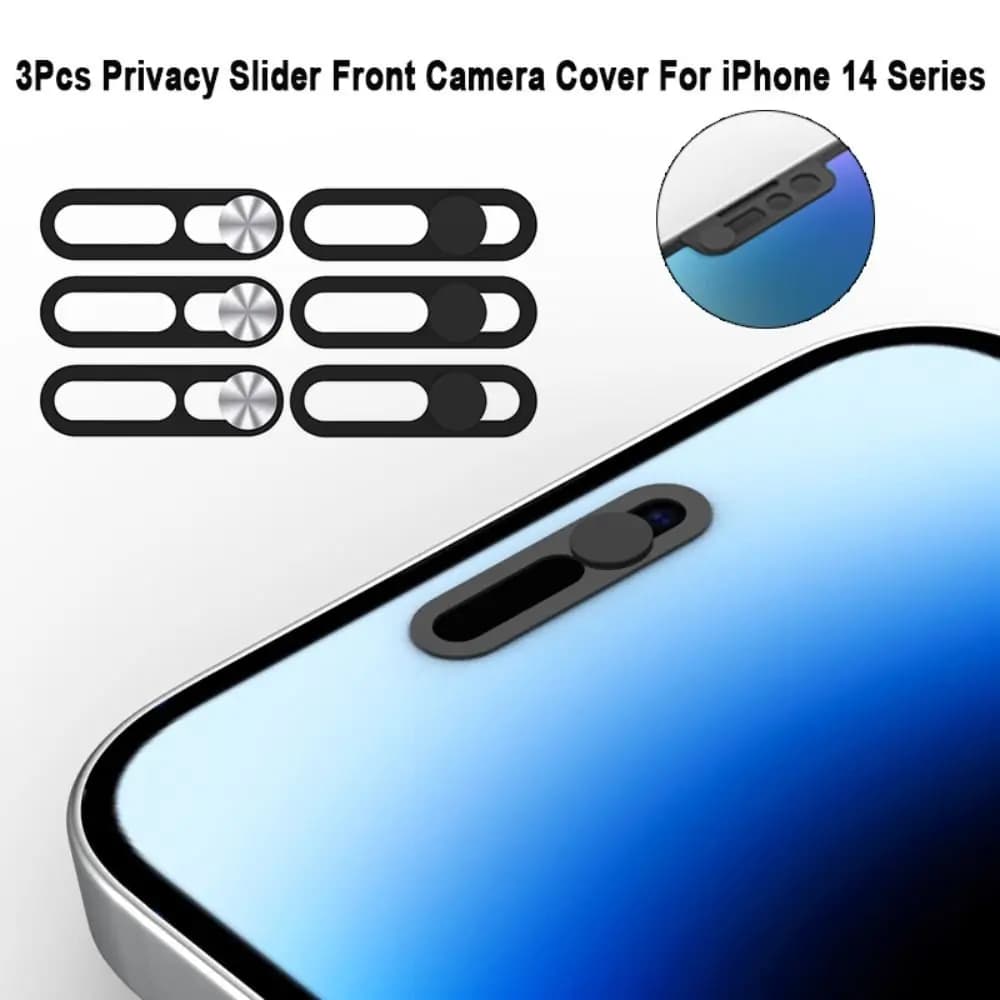 3PCS phone target accessories anti-spia camera slider front cap for the Privacy cover of target Adhesive Webcam for iPhone 14 promax Plus