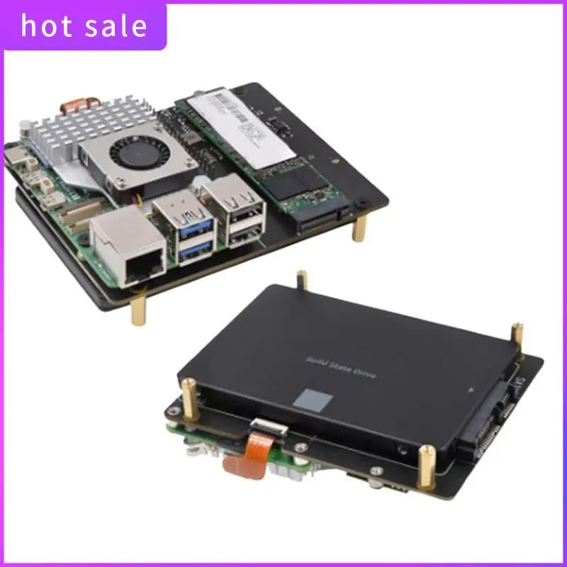 X1006 Pcie a SATA SSD/HDD da 2,5 pollici + M.2 2280 SSD Shield per Raspberry Pi 5 NON supporta la avvio da SSD