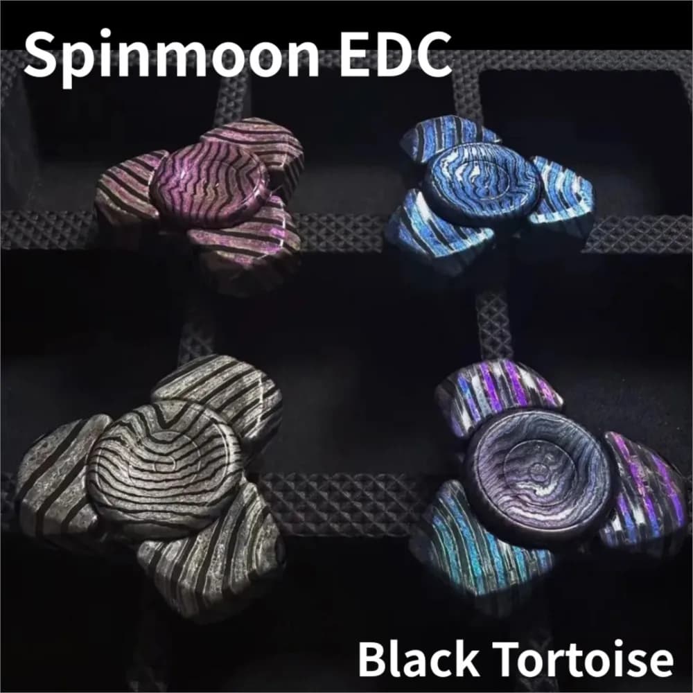 Spinmoon EDC Tartaruga Nera Fidget Spinner Agitarsi Giocattoli Per Adulti Cricchetto Fidget Spinner Accessori Da Scrivania Per Ufficio Giocattoli Ansia