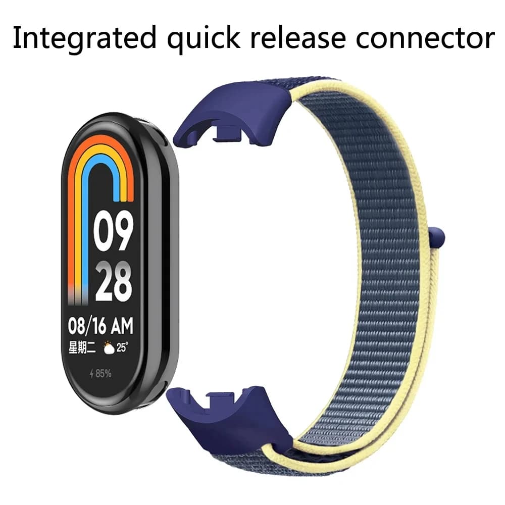 Cinturino classico in nylon con velcro per cinturino traspirante Xiaomi 9 8 Band 9 per orologio Xiaomi Mi Band 8 loop