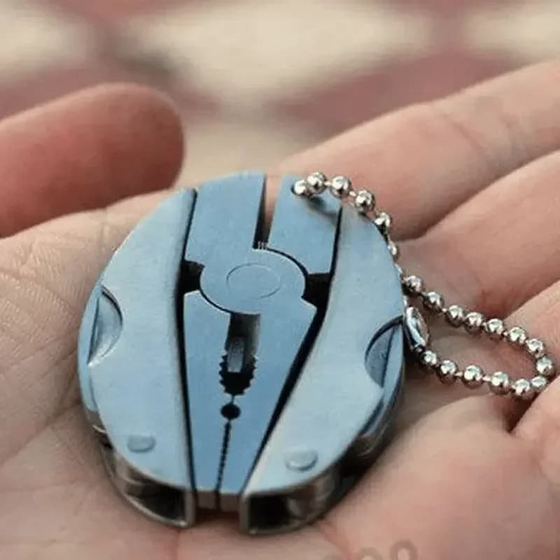 Cacciavite portachiavi con coltello multiuso portatile in acciaio inossidabile - Perfetto per l'uso all'aperto!