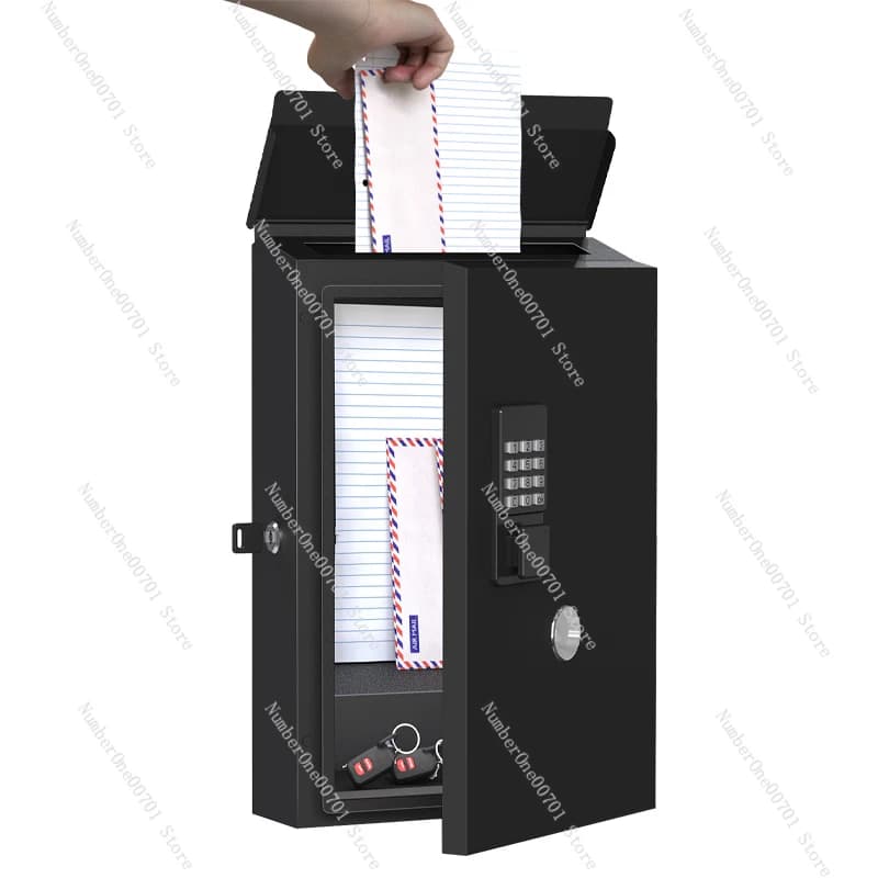 Outdoor Waterproof Modern Mailbox Wall Mounted Letter Box With Digital Smart Lock Metal Mail Post Box