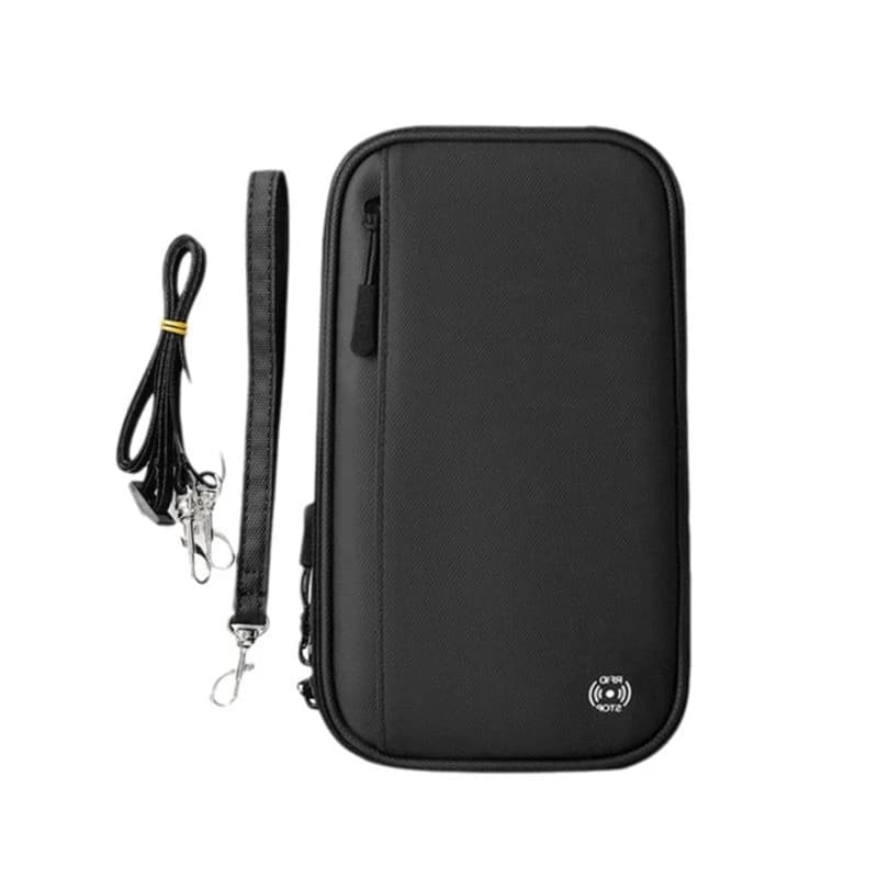 NEW-Travel Wallet Passport Card Holder Crossbody Shoulder Organizer Bag Abroad Ticket Document Protection Cover