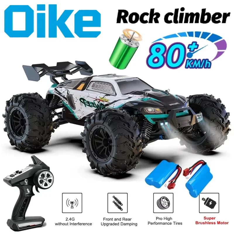 4WD Car remote controlled Off Road 4x4 RC Buggy high speed Truck Super Brushless 50 or 80KM/H Fast drift racing Toy Children Adults