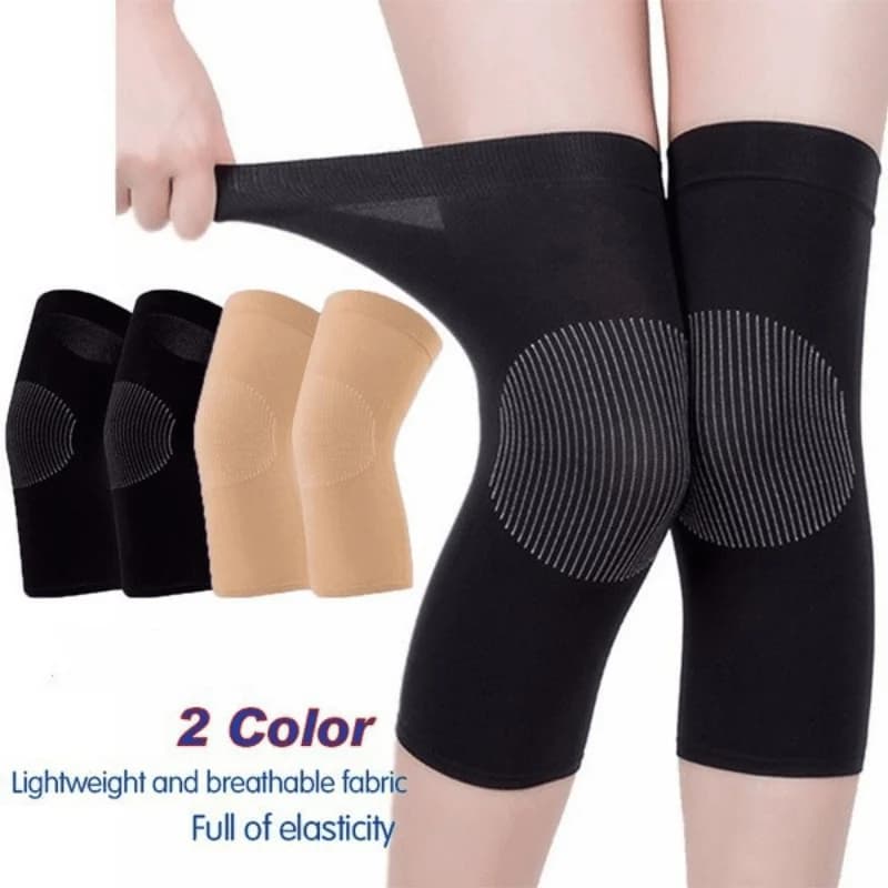 1 pair of breathable thermal knee pads joint support thin slip knee pad elastic basketball race protection rotula
