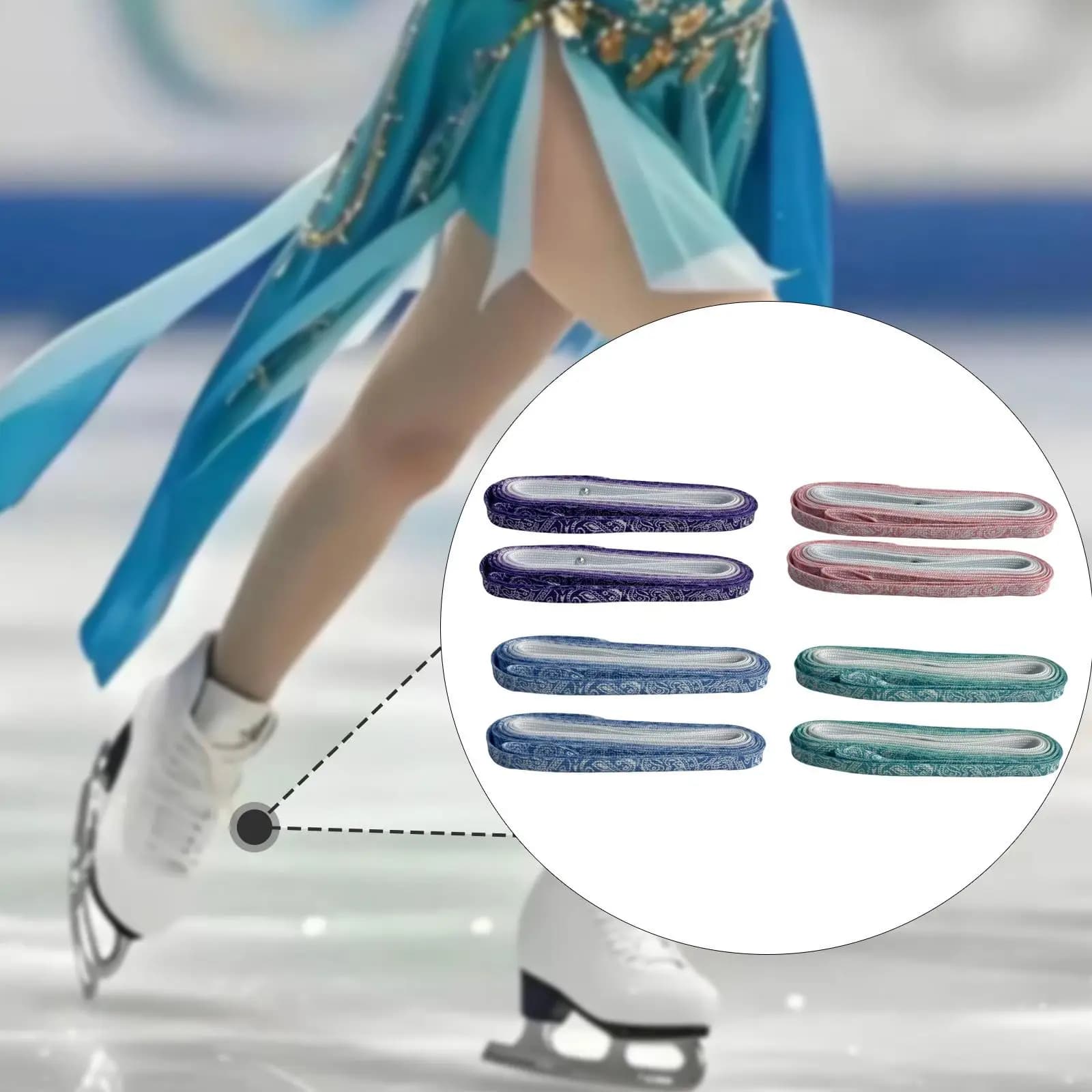 Lacci per pattini da hockey su ghiaccio 118,11 pollici Lacci da hockey leggeri antiscivolo Stringhe per scarpe per allenamento Competizione Pratica Sport