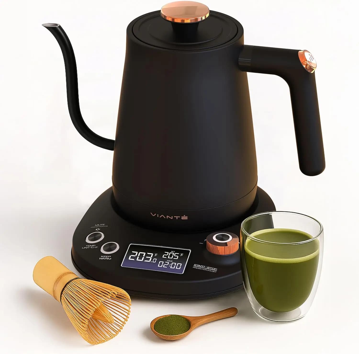Electric kettle with Temperature Control, Seed Cover Protection, Heat Maintenance, Stainless Steel, Without BPA