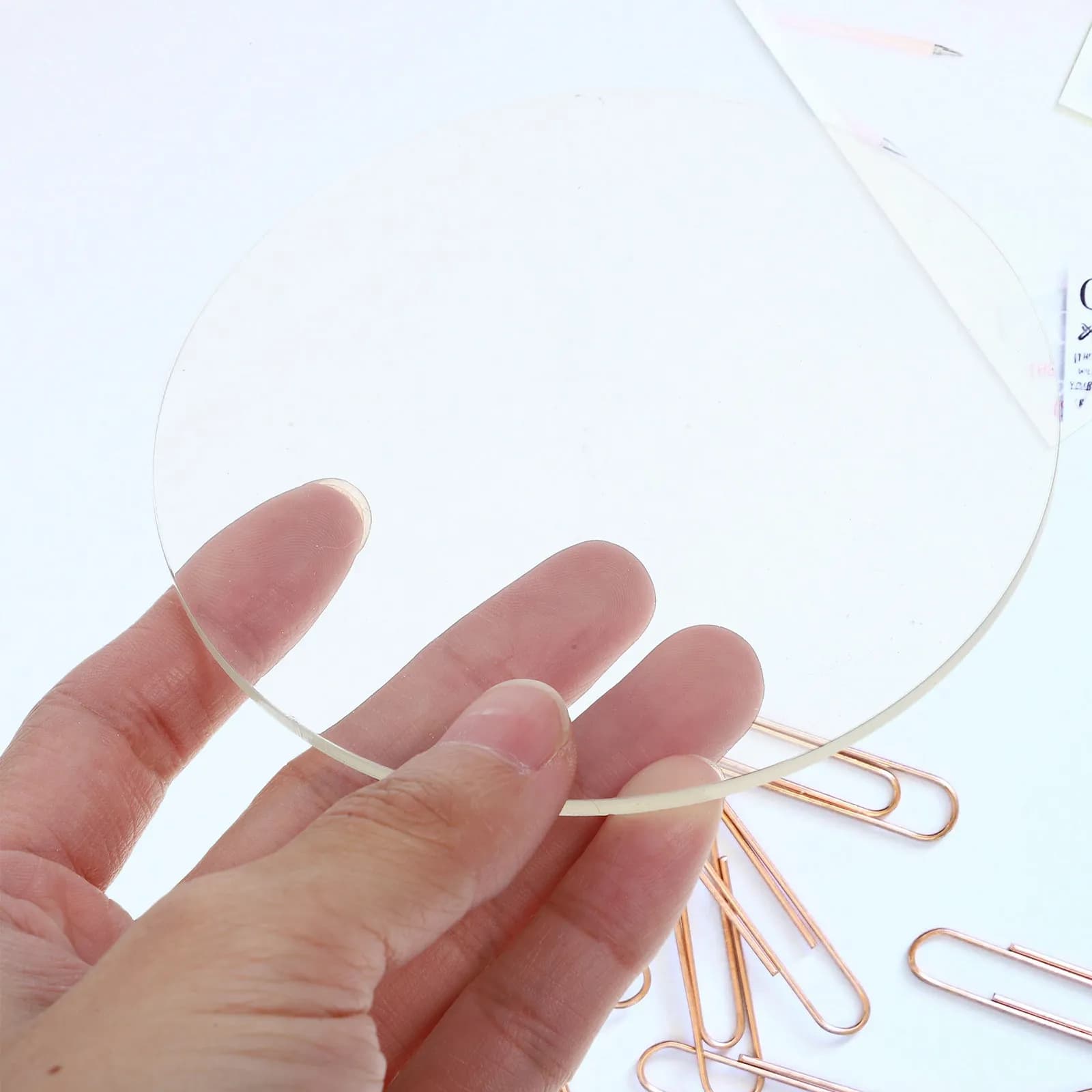 5Pcs Acrylic Discs Clear Round Transparent Sheet for DIY Craft Projects Picture Frame Protector Acrylic Board DIY Craft Material