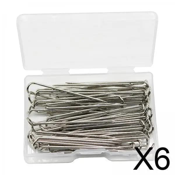 6x100x Perni in metallo per quilting, cucito e accessori per lavori di cucito 23x6mm