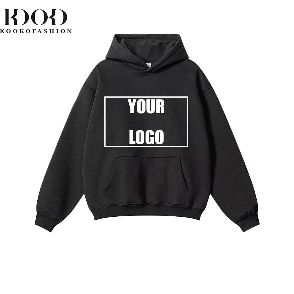 Customize your own designed printed embroidery hooded sweatshirt with your favorite logo on your clothes Custom UnisexHoodies