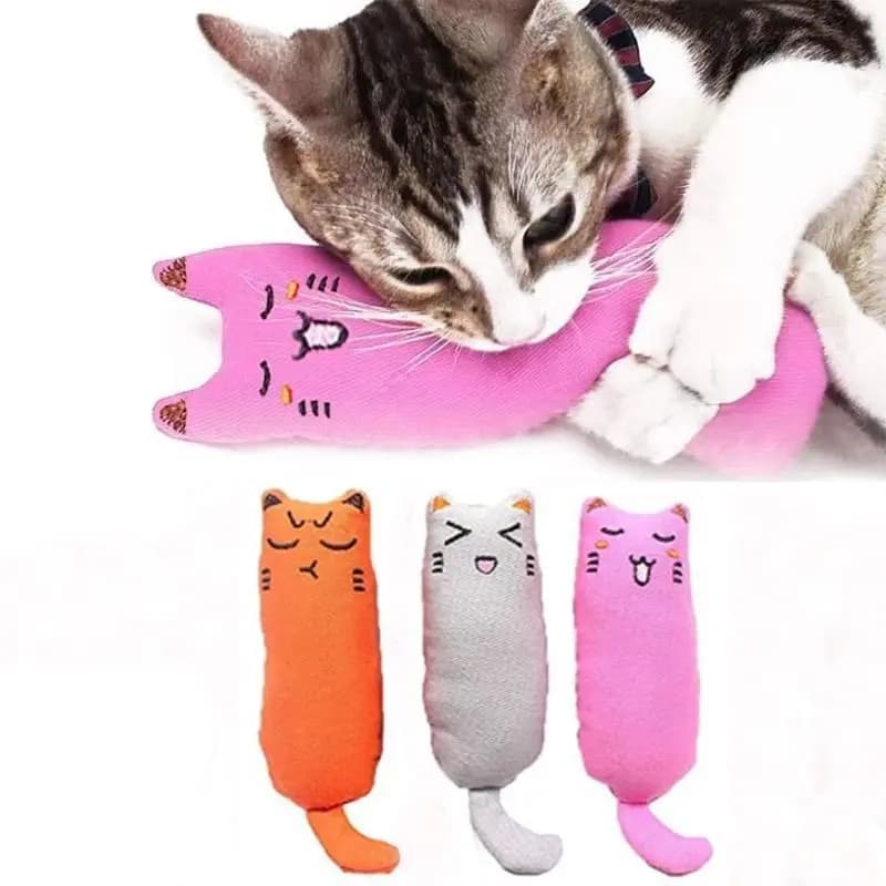 Catnip Toys Cute Thumb peluche cuscino denti rettifica resistente al morso prendere in giro relax gatto masticare giocattolo accessori per animali domestici