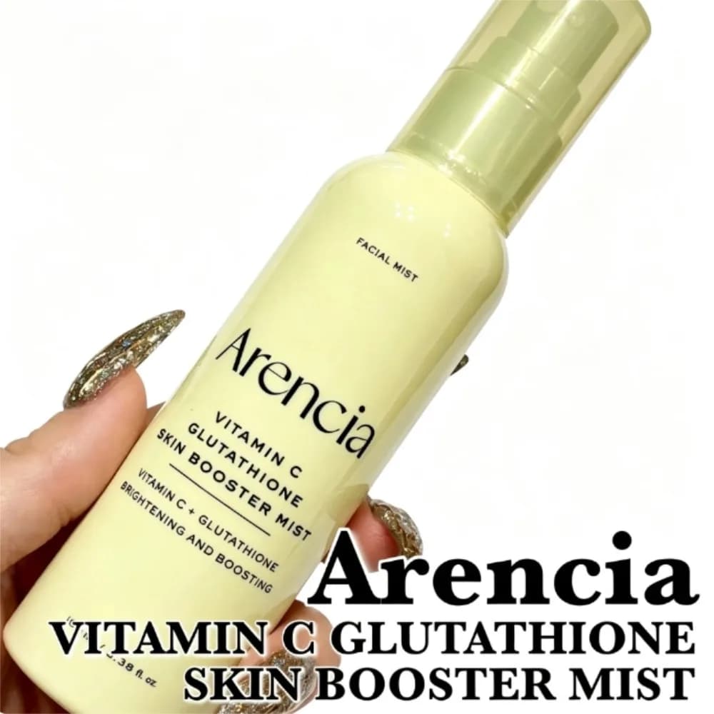 Arencia Vitamin C Glutathione Skin Booster Mist 100ml Korean Brightening Moisturizing Facial Spray Double Antioxidant Brand Mist
