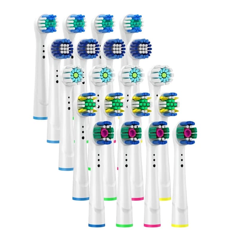 Replacement head for universal sonic electric toothbrush 4 pieces DuPont with soft bristles for oral hygiene