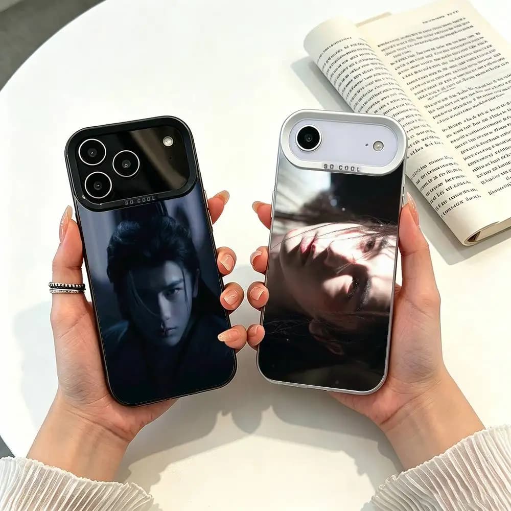 Custodia per telefono Xie Zheng (Zhang Linghe) da Pursuit of Jade per iPhone 17, 16, 15, 14, 13, 12, 11 Plus Pro Max, colore argento, Funda Bumbe