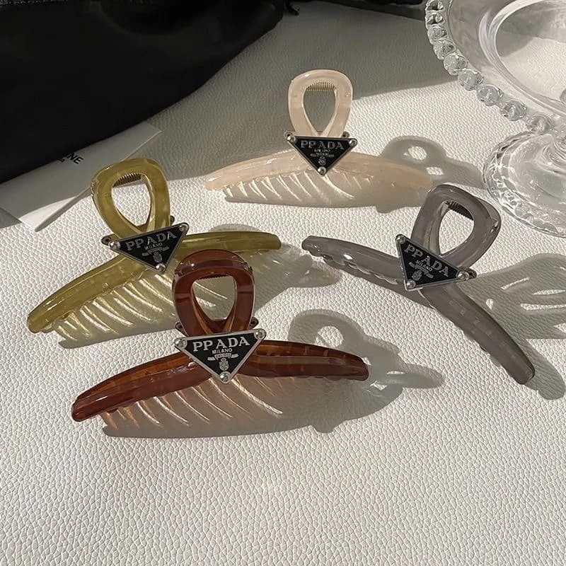 24 Metal P Shape Hair Clips, Simple Cross Clips, Shark Clips for Hairstyles