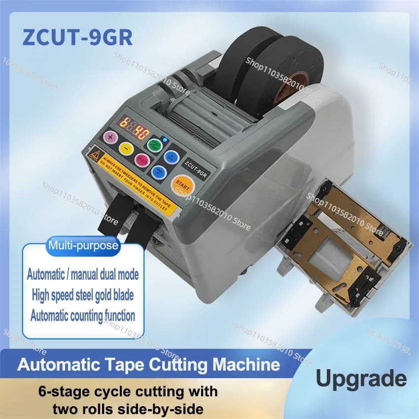 Macchina da taglio per taglierina elettrica automatica per dispenser di nastro adesivo da 6-60 mm di larghezza Macchina da taglio per nastro in fibra di vinile