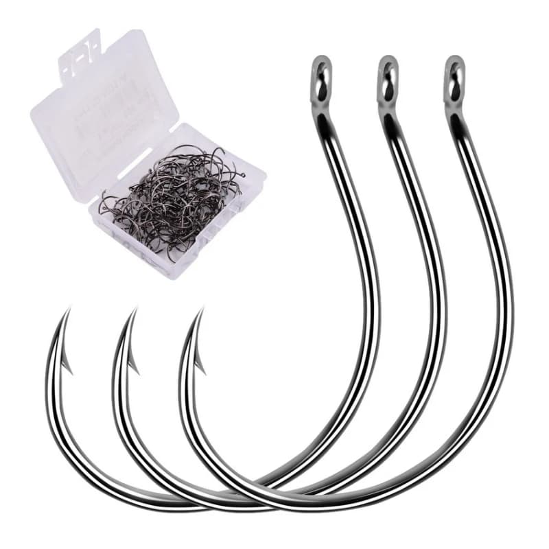 Hot Boxed Ultra Sharp Fine Wire Shrimp Fishing Hooks Barbed River Shrimp Green Shrimp Crayfish All Freshwater Fishing Tackles