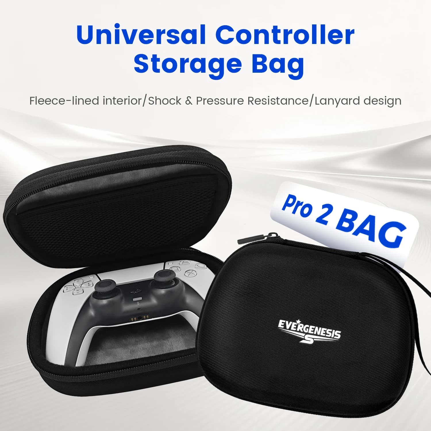 Custodia Rigida da Viaggio per Controller PS5/Xbox Series X/S/Switch, Antiurto in EVA con Tasca per Accessori