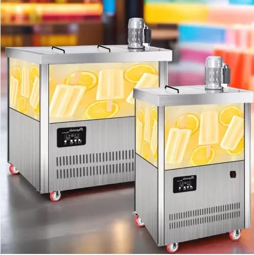 Nuova Macchina Commerciale Automatica per Ghiaccioli a Doppio Stampo, Macchina per Ghiaccioli alla Frutta, Produttore di Gelati e Ghiaccioli