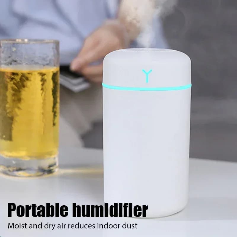 Portable USB aromatic oil diffuser with colored light Cold fog sprayer for bedroom Home Office Amagi purifier