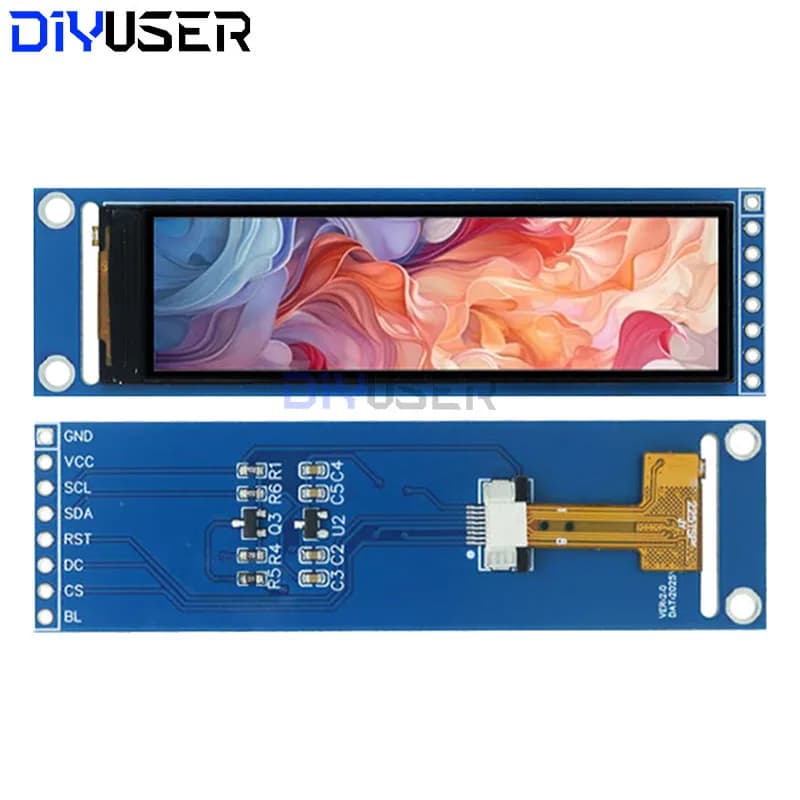 DIYUSER LCD TFT da 2,25 pollici ST7789 piccolo schermo 76 * 284 modulo LCD schermo a colori SPI full view