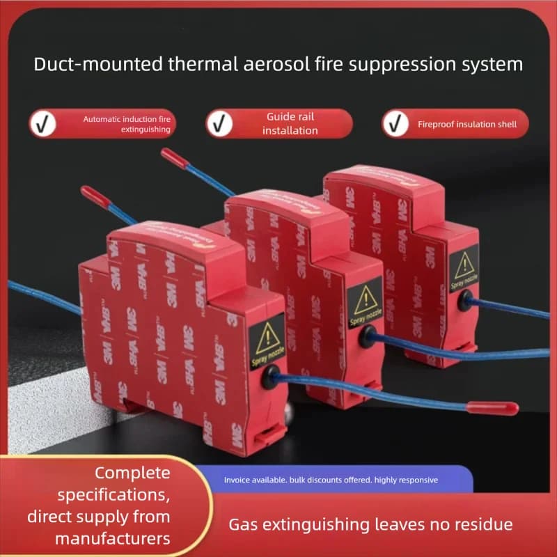Dispositivo antincendio automatico a aerosol caldo da 10/50 pezzi per quadri e armadi di distribuzione