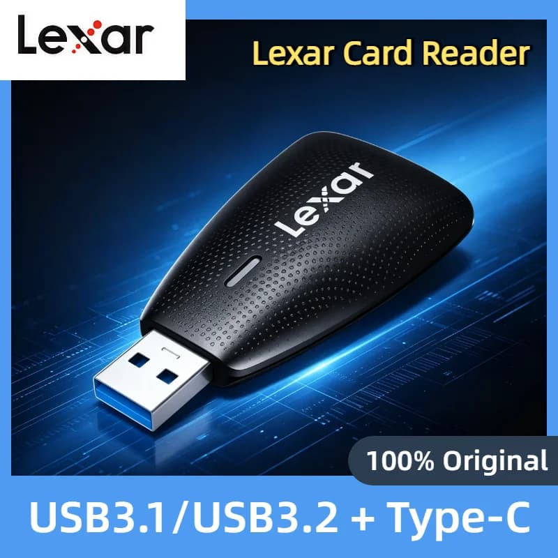 Lexar USB3.1 USB3.2 Type C Card Reader for SD MicroSD TF Card PC Laptop Smart Memory Adapter Hot Swappable High Speed Unit