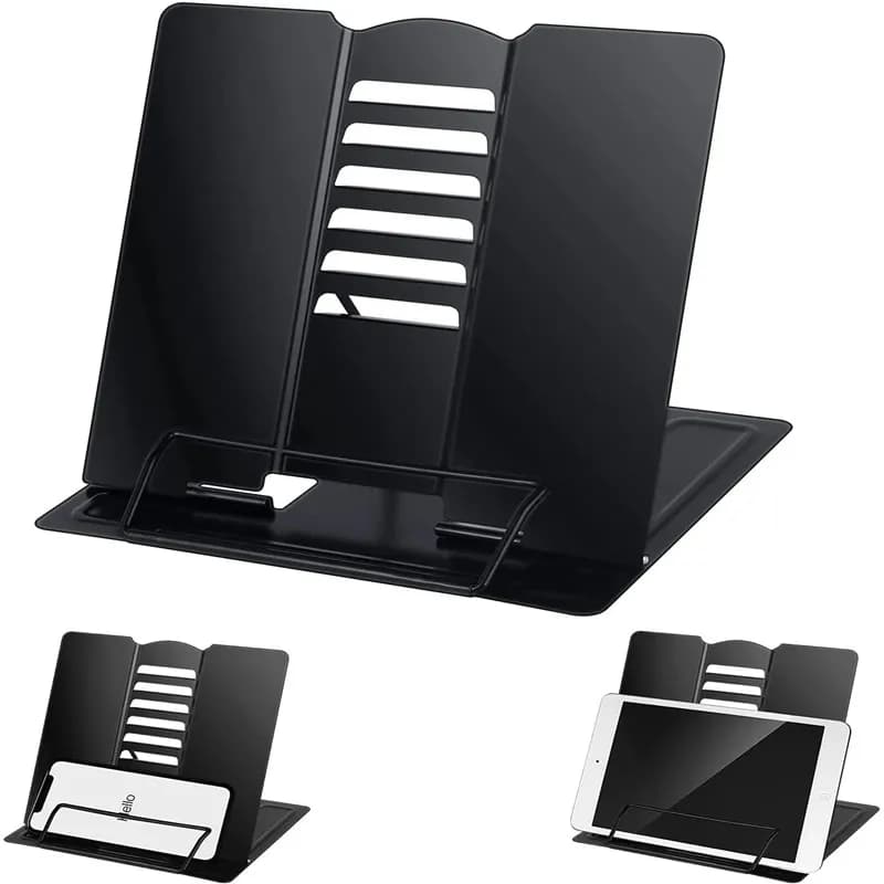 Adjustable Metal Portal for Books, Documents, Tablets, Musical Sheets and Recipes