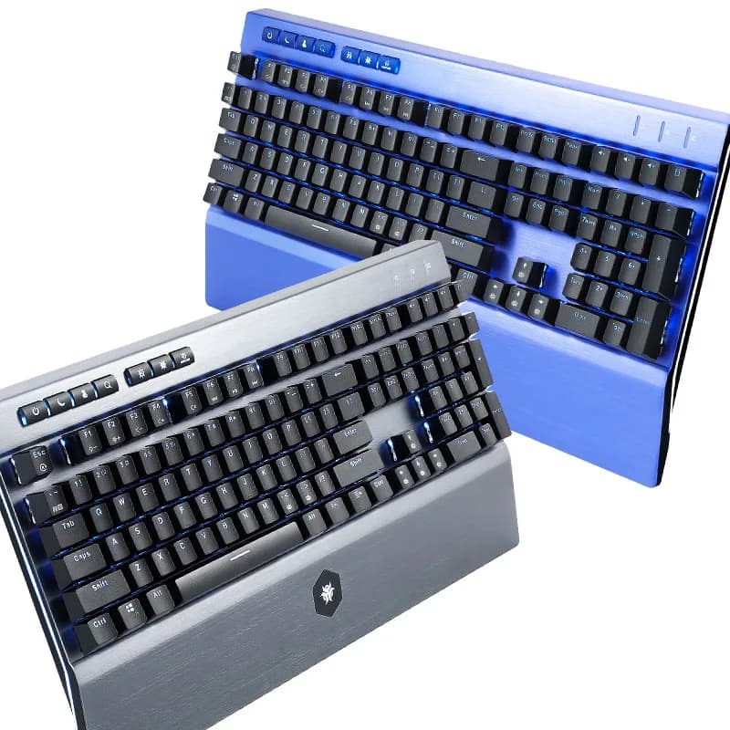 HEXGEARS GK739 Tastiera da gioco dal design sostituibile a caldo Kailh box Switch Tastiera meccanica con retroilluminazione bianca blu impermeabile