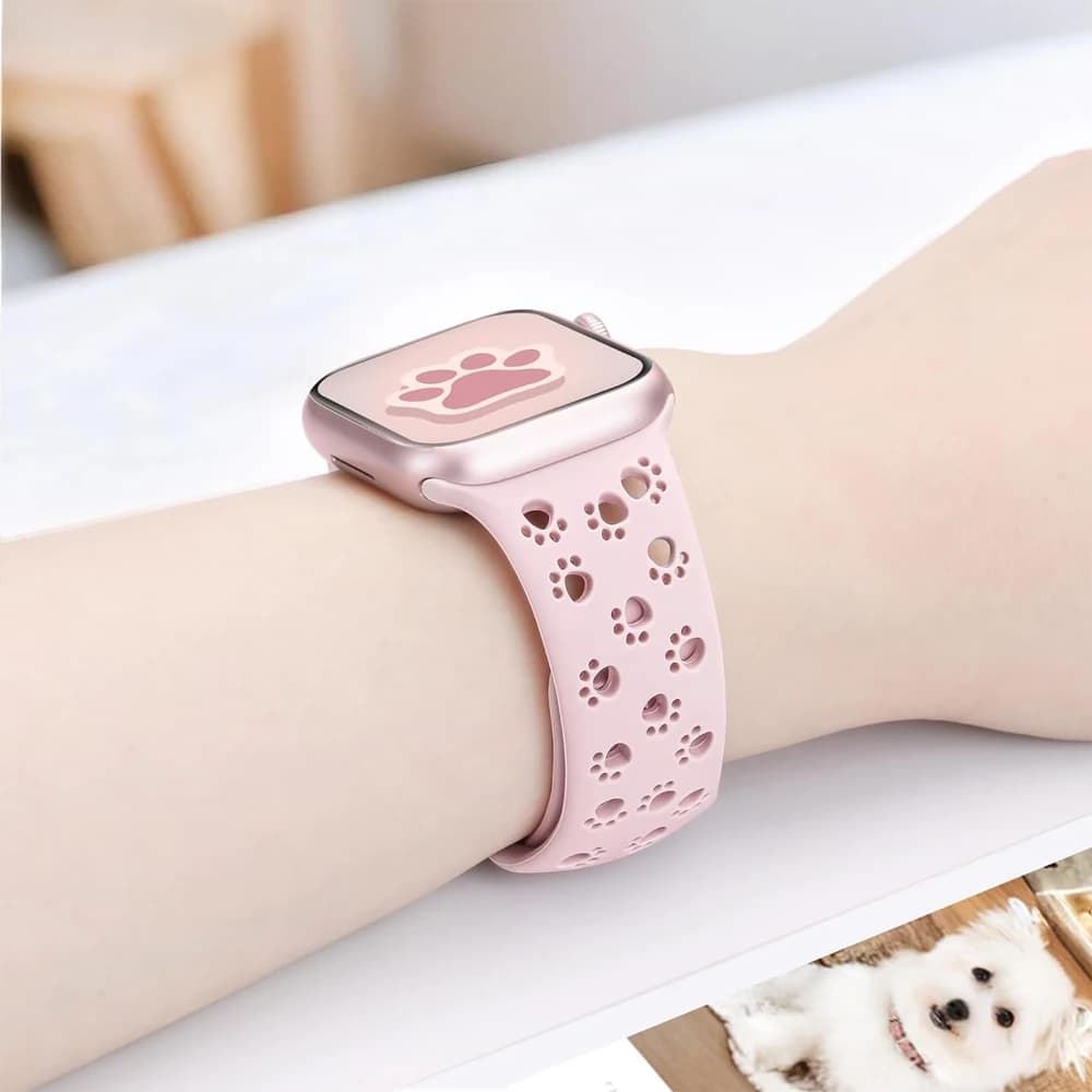 Hollow-Out per cinturino Apple Watch 44/45mm 38/40/41mm cinturino in Silicone Correa bracciale iWatch Serie SE 8 7 6 9 10 42/46mm Ultra2 49mm