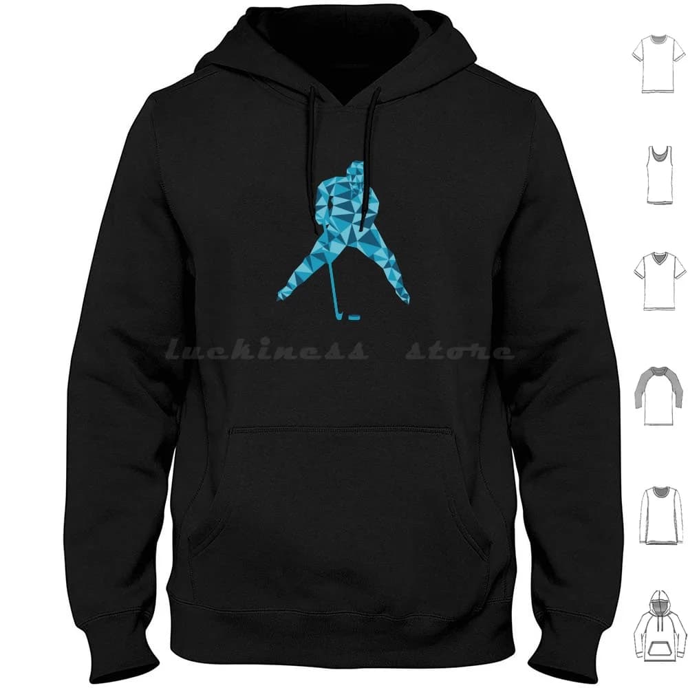 Patinatore di hockey su ghiaccio Sci Sci Regalo di festa geometrico Felpa con cappuccio in cotone Manica lunga Sci Pattinaggio su ghiaccio Hockey su ghiaccio Sci Sci Skier Piro di ghiaccio